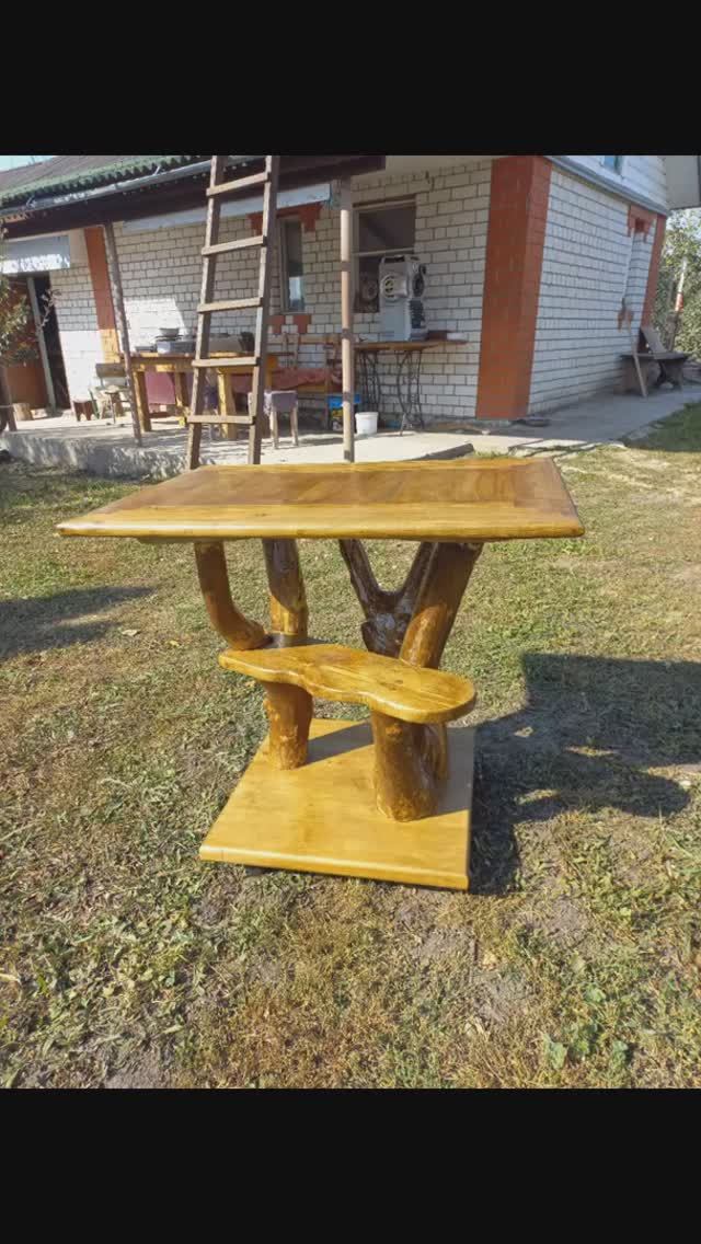 DIY #1. Журнальный столик из дерева и коряг своими руками. Столярная работа. Дизайнерская мебель.