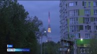 В Уфе на башне РТРС включили праздничную подсветку к 9 мая