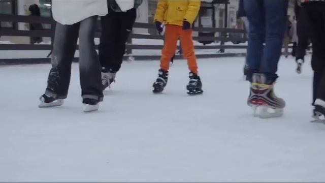 Каток на Соборной улице в Гатчине