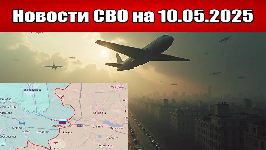Киев под угрозой: Россия закрывает небо над «Капустин Яром» - Карта боевых действий на 10.05.2025