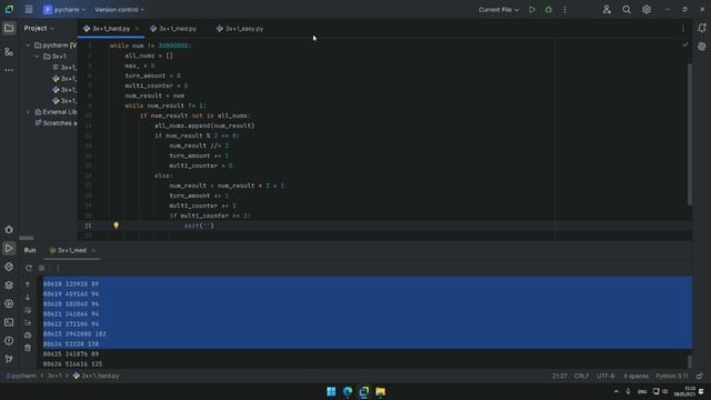 Обучающий видеоурок «Воссоздание гипотезы Коллатца на компьютере». (Сложный уровень)