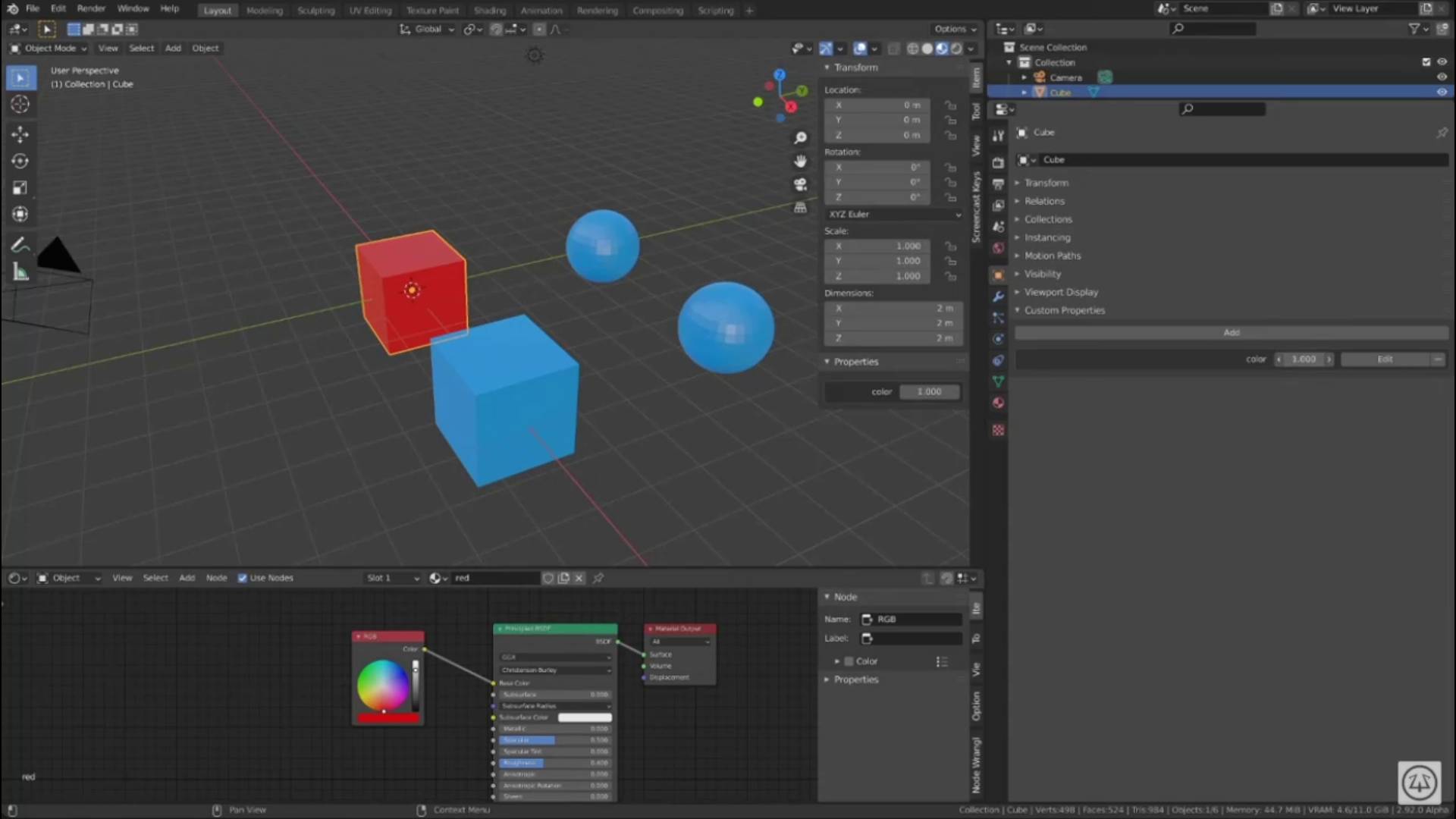 Пользовательские свойства и драйверы в blender стали проще простого