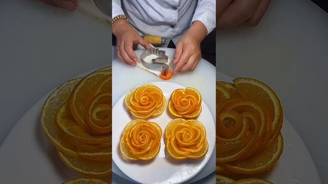 Красивая подача апельсина