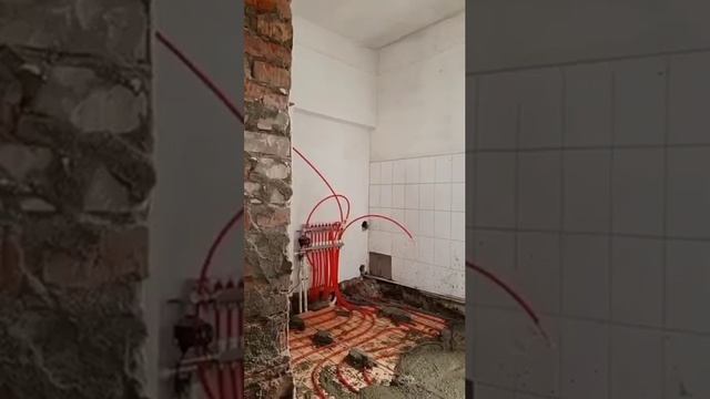 Сегодня закончили монтаж тёплого пола!