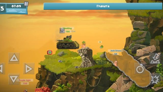 Сражения на песчаном острове , взрывы и наступления Worm23