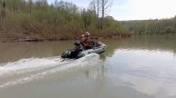 установка тента на лодку