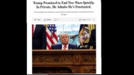 ☝️Президент Трамп обнаружил, что разрешение иностранных конфликтов сложнее, чем он ожидал.