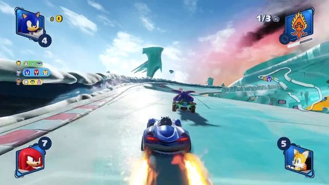 Порвали братуху перед финишем. Team Sonic Racing 2019