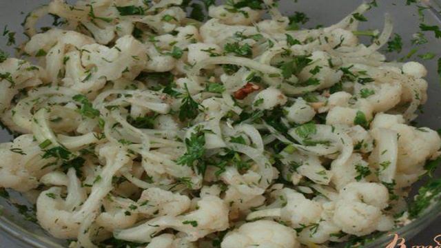 Цветная капуста с орехами по-грузински