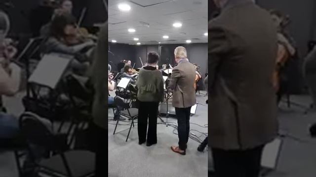 Фрагмент репетиции с Т. Гвердцетели и А. Малининым
