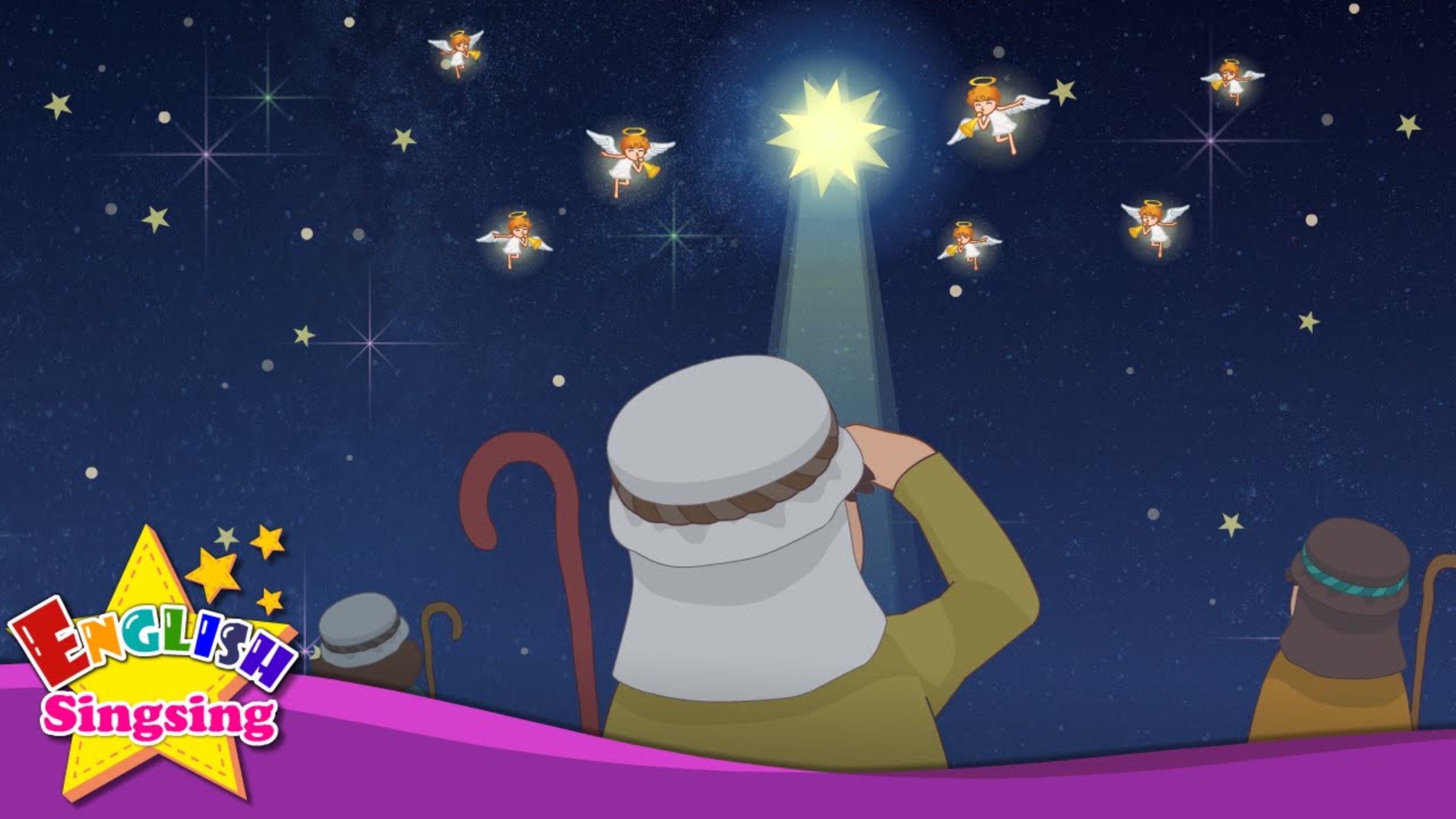 АНГЛИЙСКИЙ ЯЗЫК ДЛЯ ДЕТЕЙ | Silent Night Holy Night - Christmas Song for Children - Kids Carol Song