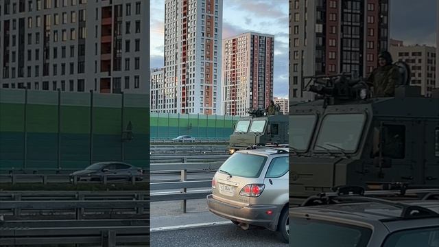 ВОЗВРАЩЕНИЕ ТЕХНИКИ С ПАРАДА 9 МАЯ