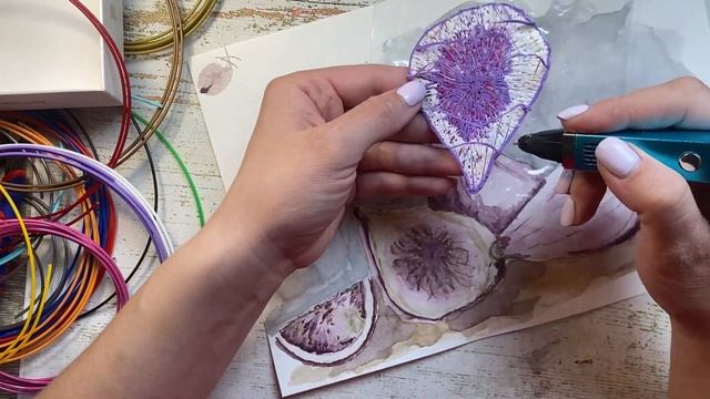 Рисуем 3D ручкой. Трафарет для 3D  ручки "Инжир"