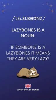 Learn English Vocabulary What is a lazybones Learn British English #learnenglish #vocabulary