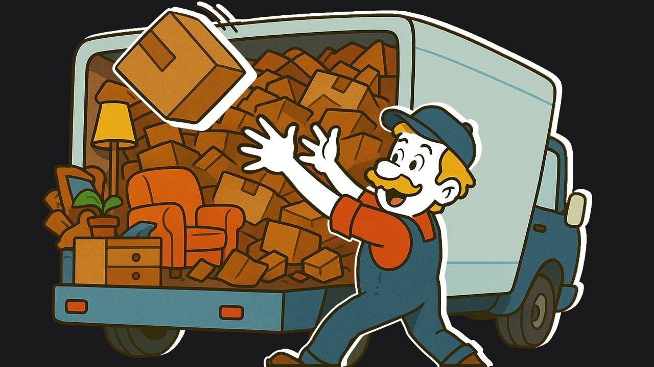 Клиентка Заявила, Что Мы Слишком Медленно Загружаем Её Вещи в Фургон. Хорошо, Поработаем Быстрее!