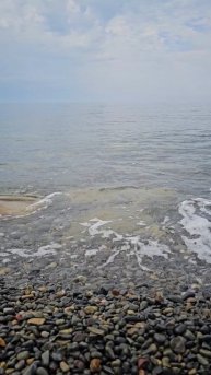 Черное море в районе хутора Дюрсо