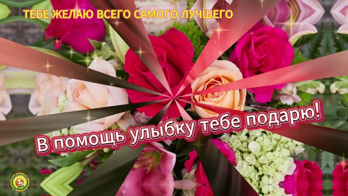ТЕБЕ УЛЫБКУ ПОДАРЮ 😊 ОЧЧЕНЬ КРАСИВОЕ ВИДЕО ПОЗДРАВЛЕНИЕ 🌞 #рекомендации #лучшее #счастье #длядуши