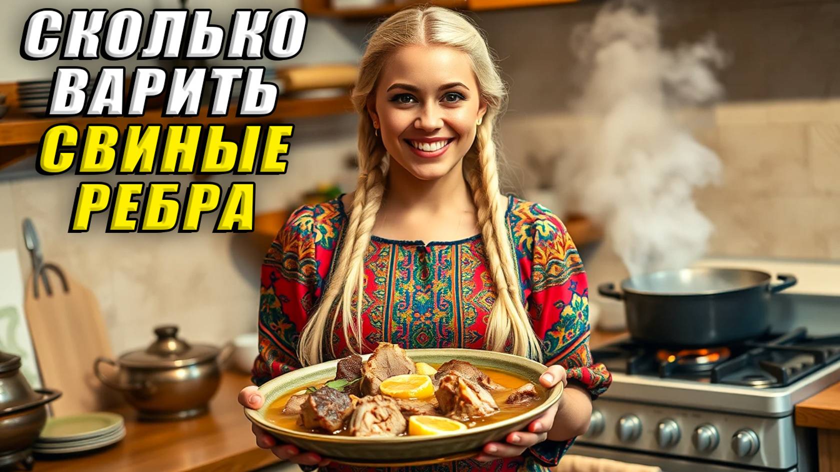 Сколько варить свиные ребра