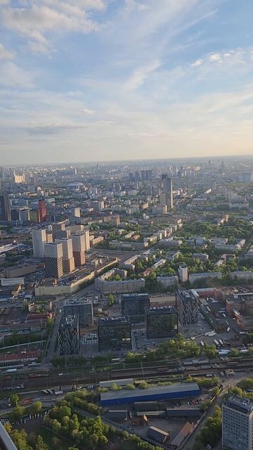 Красивый вид на Москву