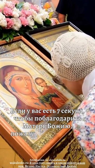Если у вас есть 7 секунд, чтобы поблагодарить Матерь Бо