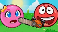 Красный Шарик, красный Несносный Шарик, Красныч Игра. мультики для детей. Красный колобок