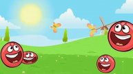 Красный Шарик, красный Несносный Шарик, Красныч Игра. мультики для детей. Красный колобок