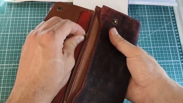 Женский кошелёк-клатч ручной работы.