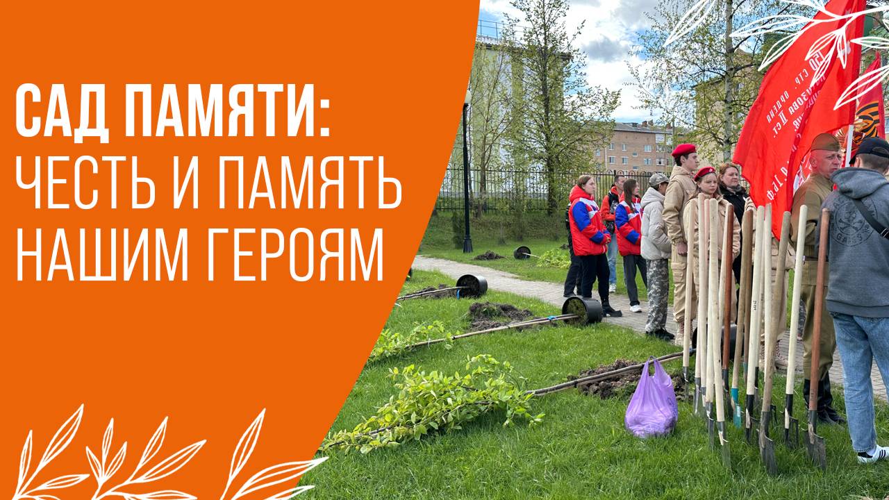 САД ПАМЯТИ: ЧЕСТЬ И СЛАВА НАШИМ ГЕРОЯМ