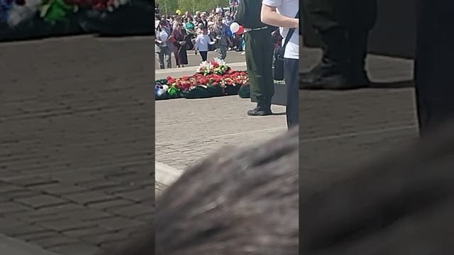 Снимаю парад в Минусинске
