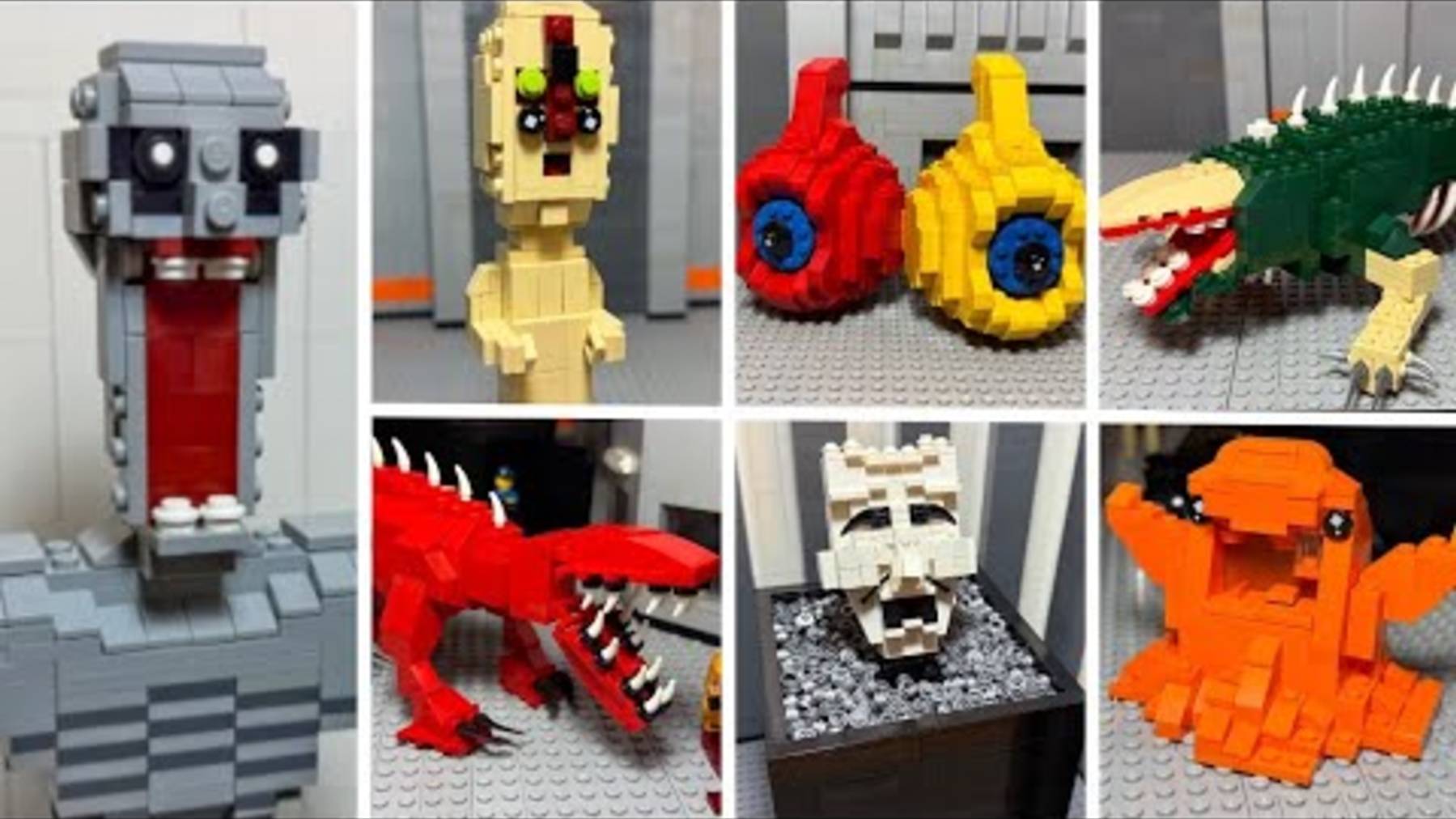 В этом видео вы увидите кучу SCP-монстров, сделанных из конструктора lego
