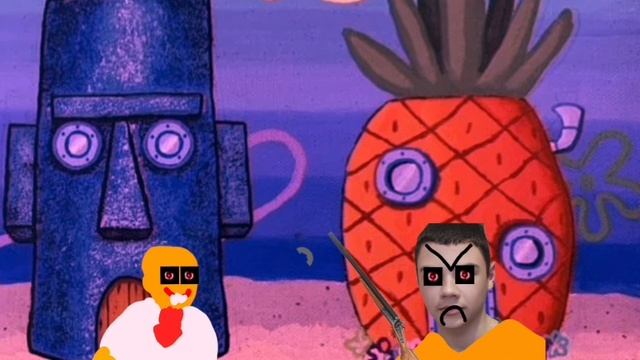 FNF sponge il exe vs сквид Билинский