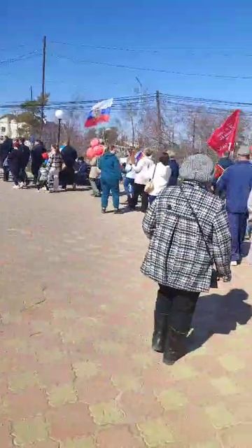 Парад Победы. Поселок Кысыл Сыр. Якутия . Площадь. 2025 год.