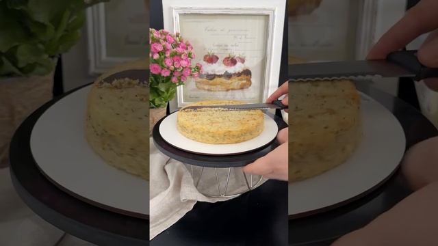 Освежающий лимонный торт к чаю