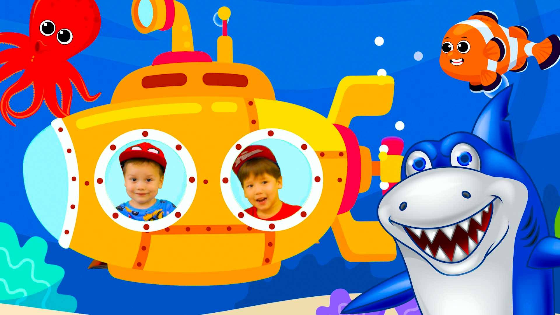 Развивающие мультики для детей Морские обитатели Брозаврики Песни для детей Малыш акуленок #детям