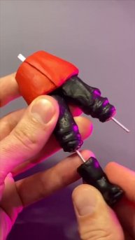 Making Titan Speakerman #plasticine #clayart #skibiditoilet