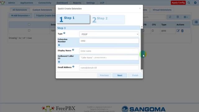 [SW.BAND] 20. Создание расширений PJSIP в FreePBX 14.
