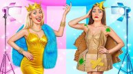 Бедная vs Богатая Одевайтесь чтобы впечатлить Челлендж _ Экстремальное Преображение