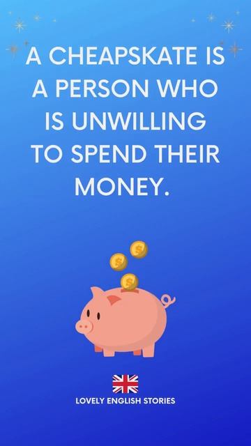 LEARN ENGLISH VOCABULARY   What is a cheapskate   Learn British English #learnenglish #vocabulary