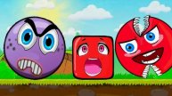 Красный Шарик, красный Несносный Шарик, Красныч Игра. мультики для детей. Красный колобок