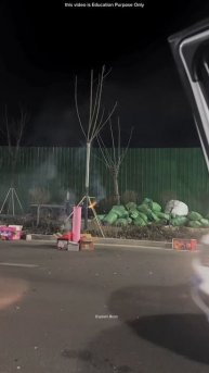 Baraat Members Burst Amazing Fireworks at Wedding #shortsvideo