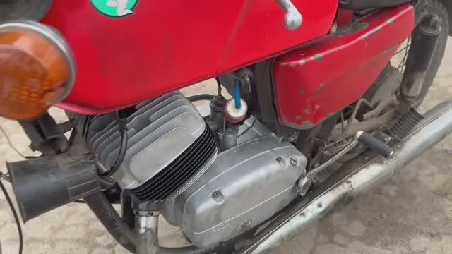 Двигатель Ява Jawa 350/634 тест 10.05.2025 после ремонта (г. Краснослободск, респ. Мордовия)
