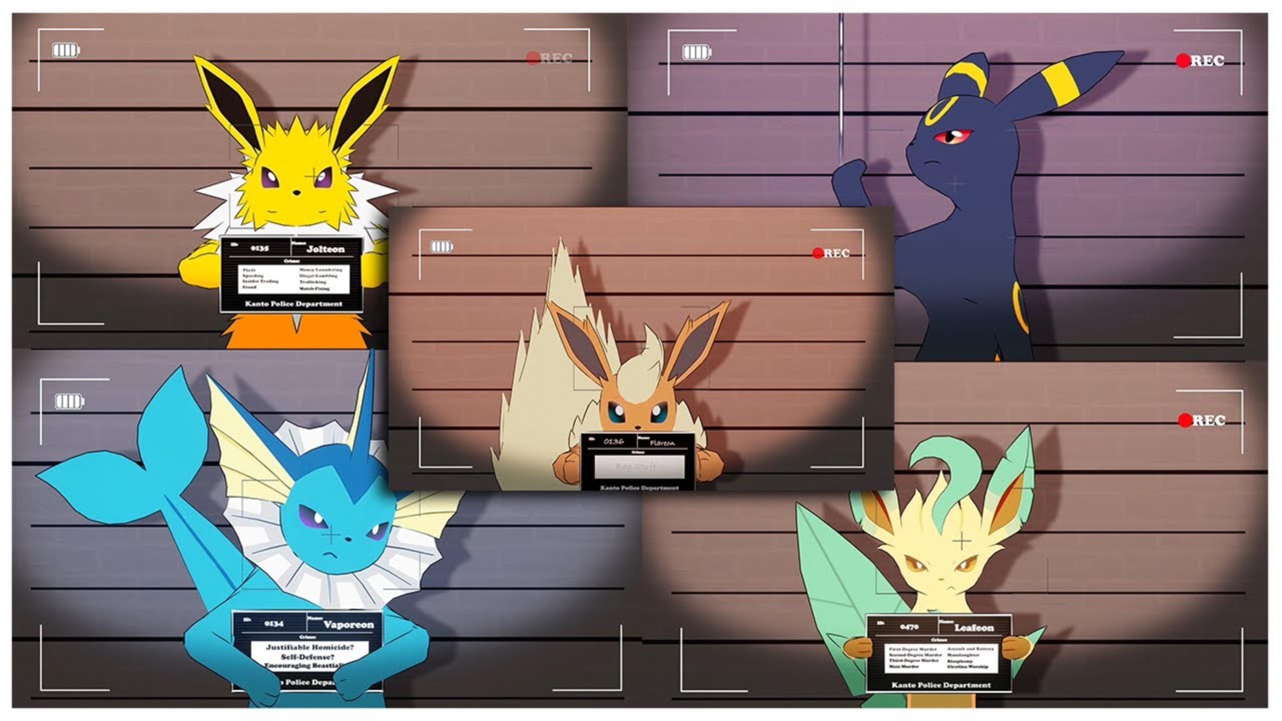 Допрос Ивилюций. Перевод Eeveelutions Interrogation