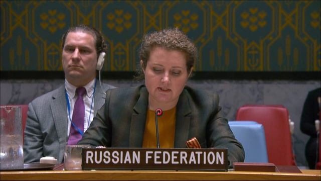 Выступление А.М.Евстигнеевой по мотивам голосования по проекту резолюции СБ ООН по МООНЮС