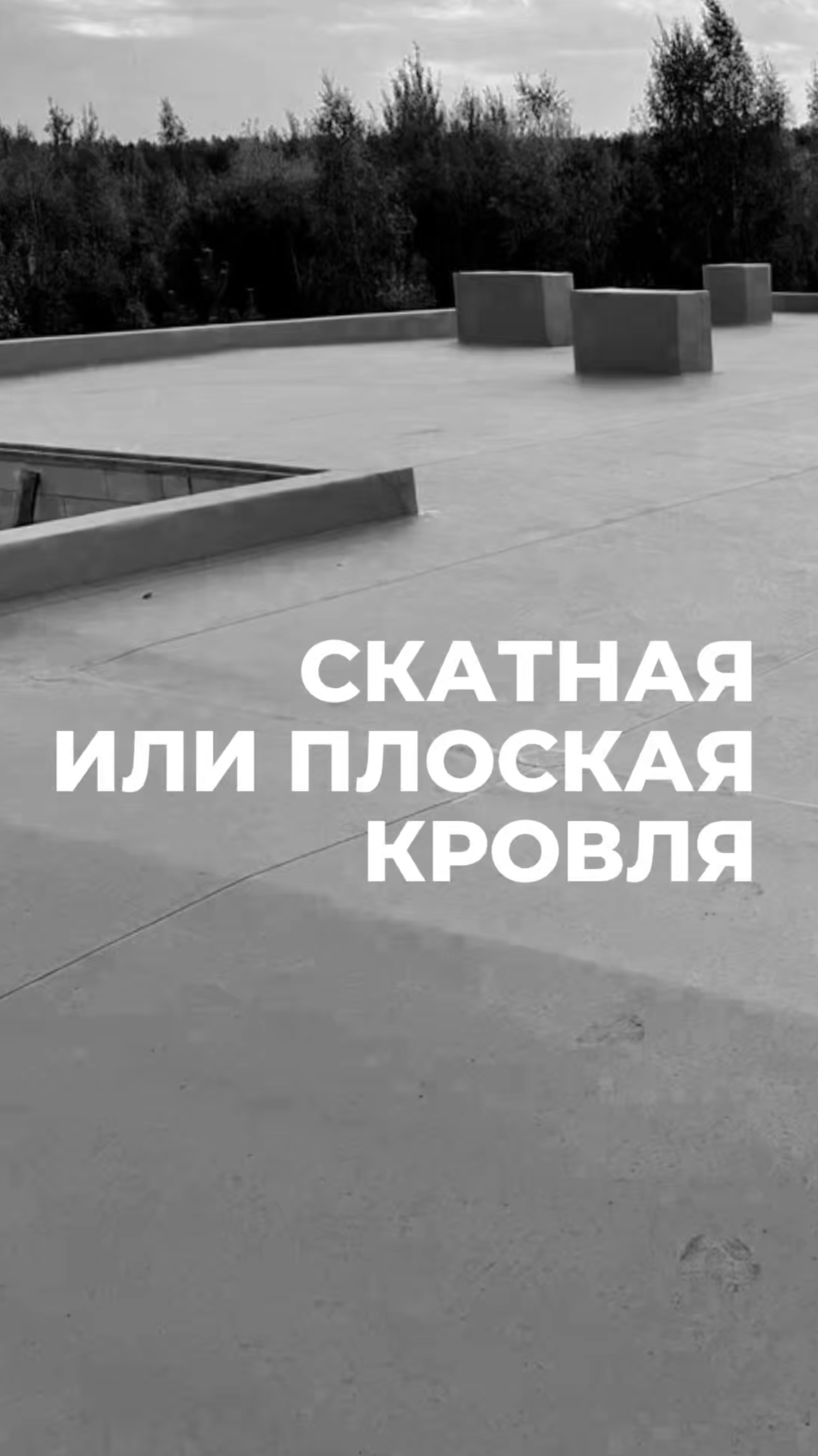 Скатная или плоская кровля?