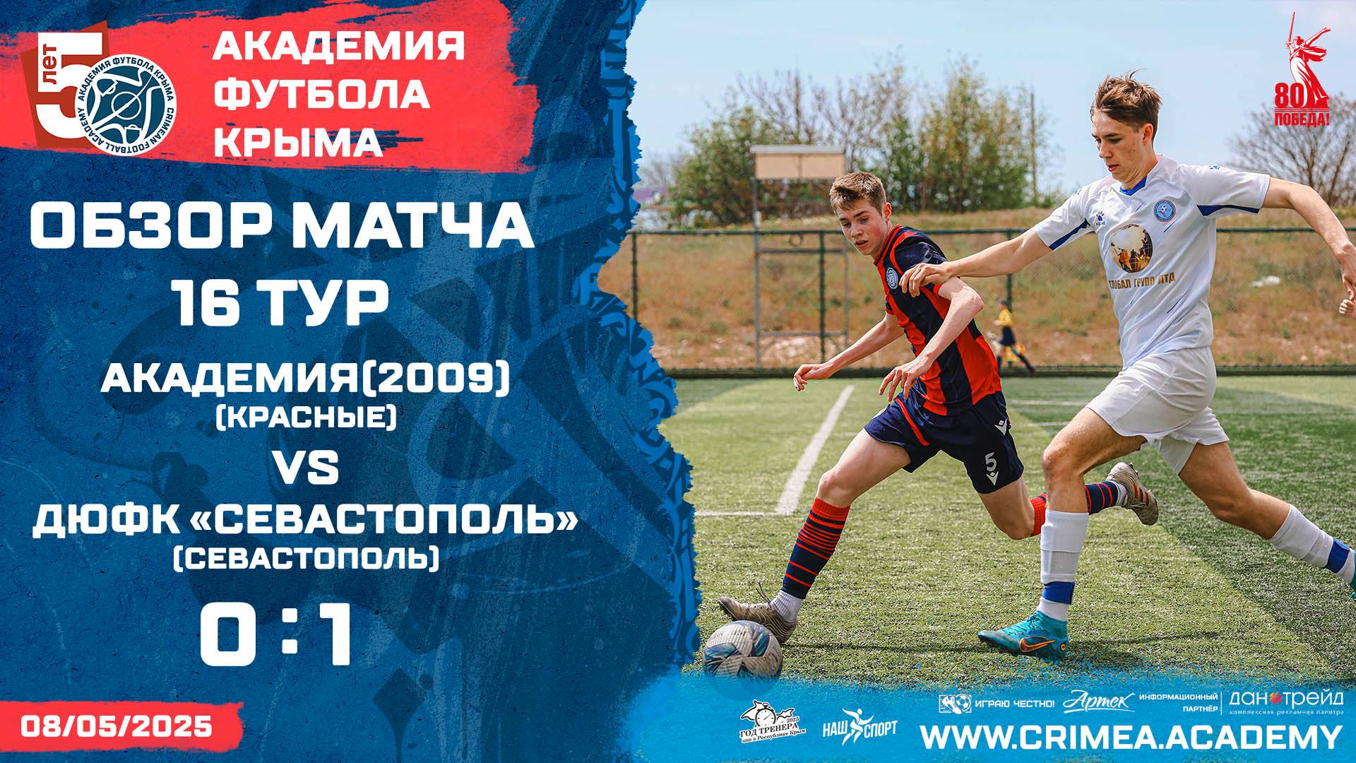 Обзор матча | АФК (2009)-красные - ДЮФК "Севастополь" | ДЮФЛК (2007-2008 г.р.) 24/25 | 16 тур