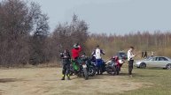 Байкеры на озере льшанские Карьеры вблизи Смоленска.