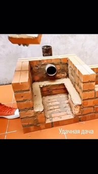 Мини-печь на даче своими руками за 2 часа