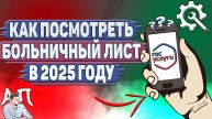 Как посмотреть больничный лист на Госуслугах в 2025 году?