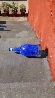 Breaking glass bottles on stairs! Crushing Crunchy & Soft things #shorts #asmr #satisfying