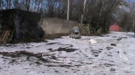 Самодельный квадрик БИНЧ-3 Малыш, разбушевался.